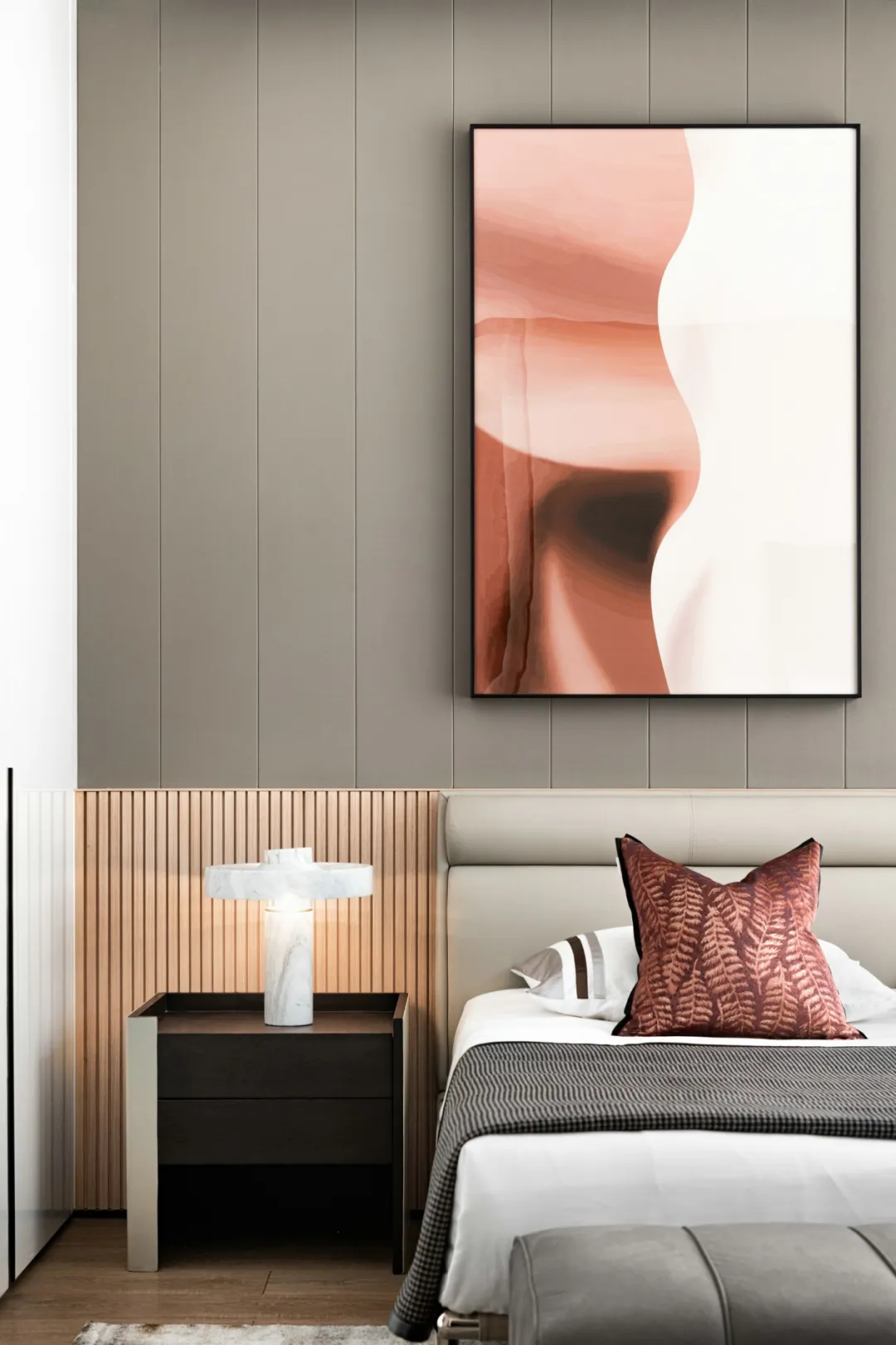 180m2现代极简丨朴素的空间设计,也让生活简约温馨舒适!