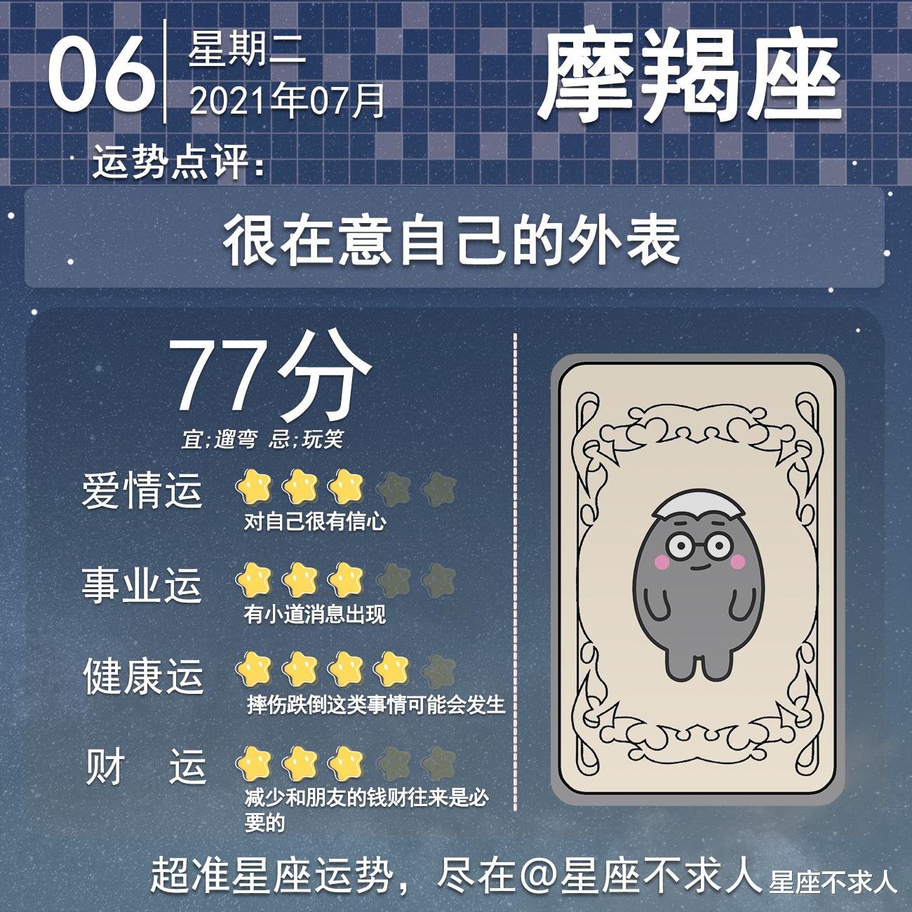 星座不求人|十二星座7月6号运势