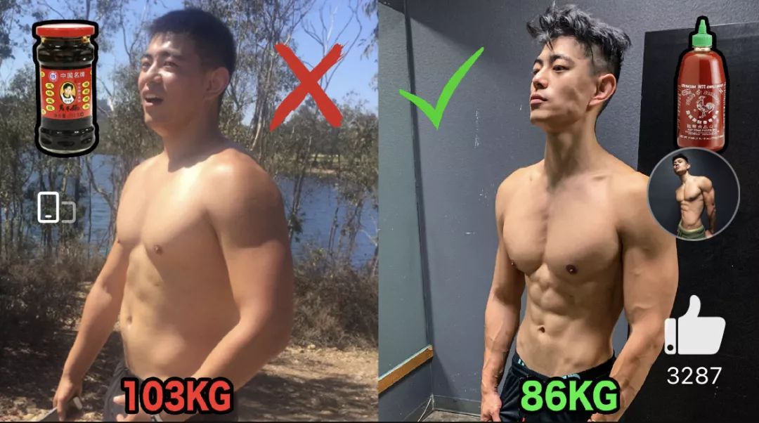 健身|206斤小哥坚持减肥3个月,前后变化能有多大?网友:帅成初恋男神!