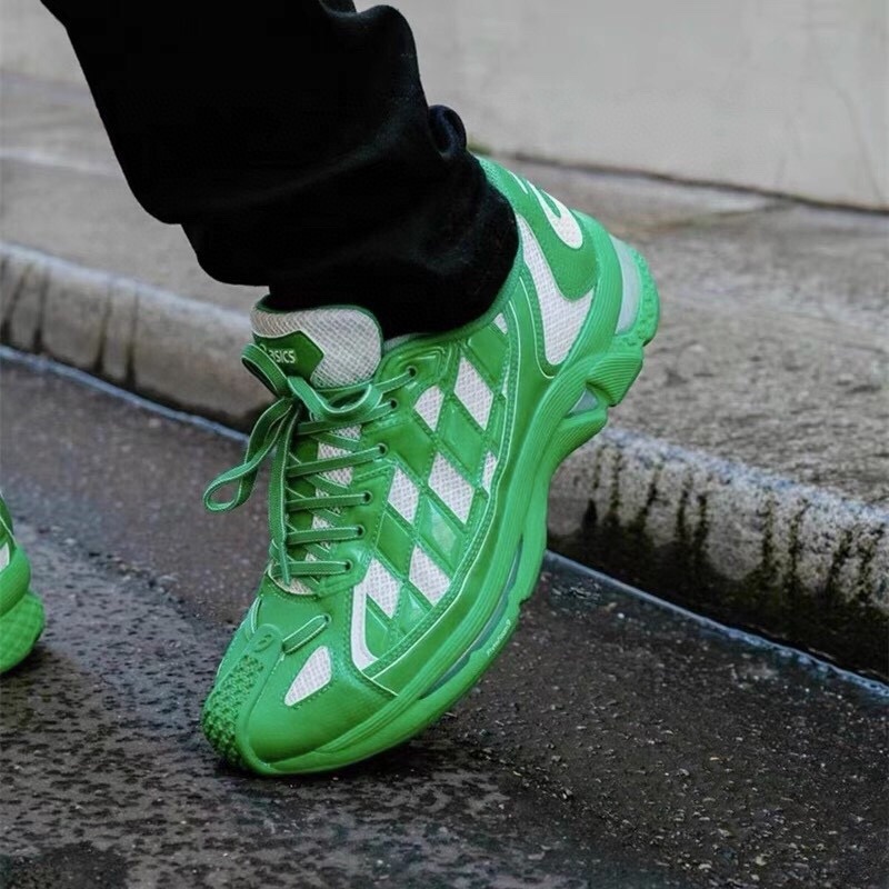 莆田鞋匠|KIKO KOSTADINOV ASI GEL-KIRIL 黑白绿格子运动减震休闲跑鞋