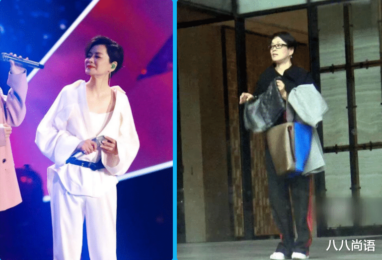 毛阿敏|58岁毛阿敏近照，穿黑色运动装素颜五官像路人