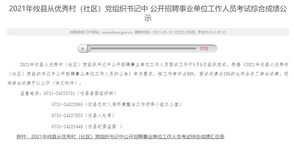 攸县|攸县从优秀村书记中公开招聘事业编干部，这5人入围，你认识的吗