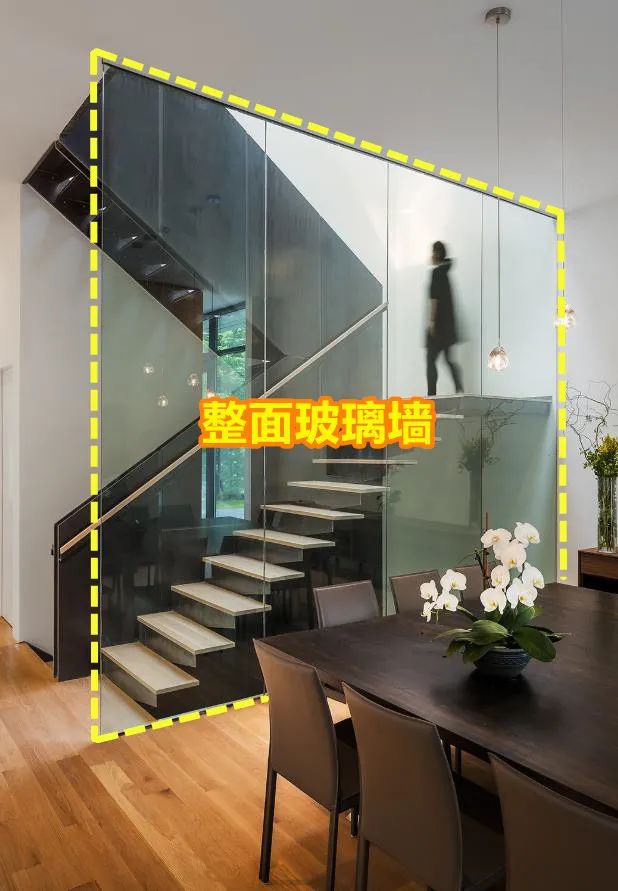 时尚装修设计大全|买了复式楼,楼梯两侧已经不流行砌墙了,用一面玻璃扩大空间!