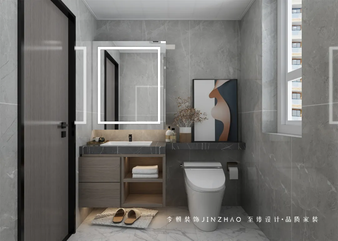 |117㎡现代简约风,经典高级灰,点亮生活格调!