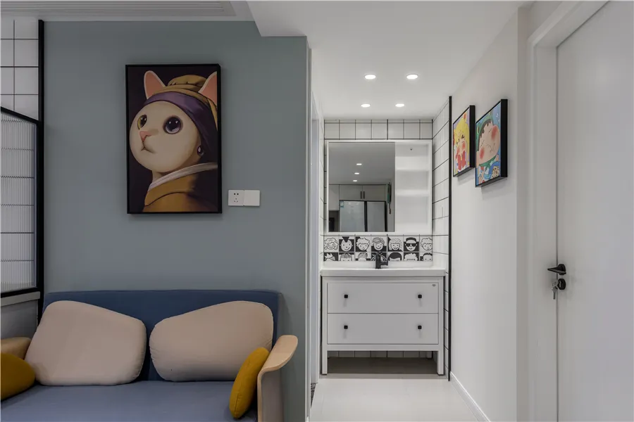 80㎡两室暗厨暗卫暗厅,打造童心之家