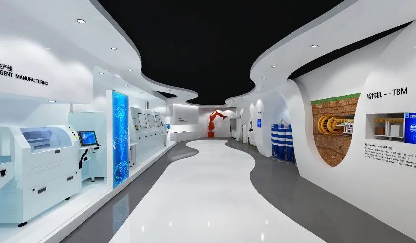 科技感十足的展厅设计，让空间充满美感！