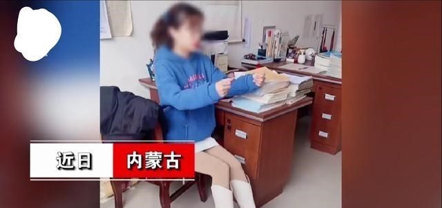 教师|吸睛！女老师穿短裙和高筒靴在办公室“练驾考科三”