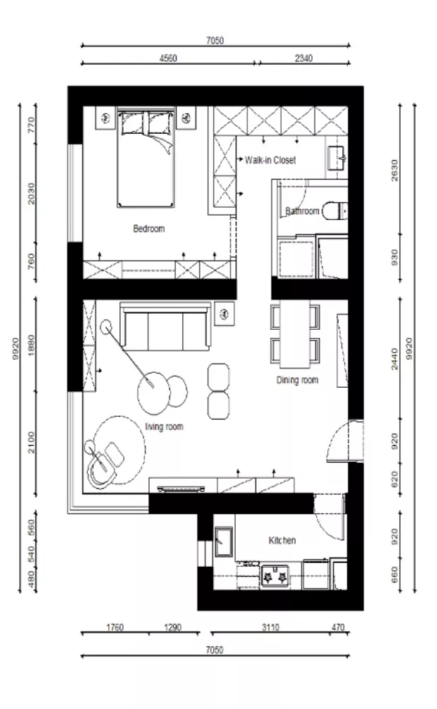 北欧|70平米北欧一室,打开空间,清爽、利落的美居好惊艳