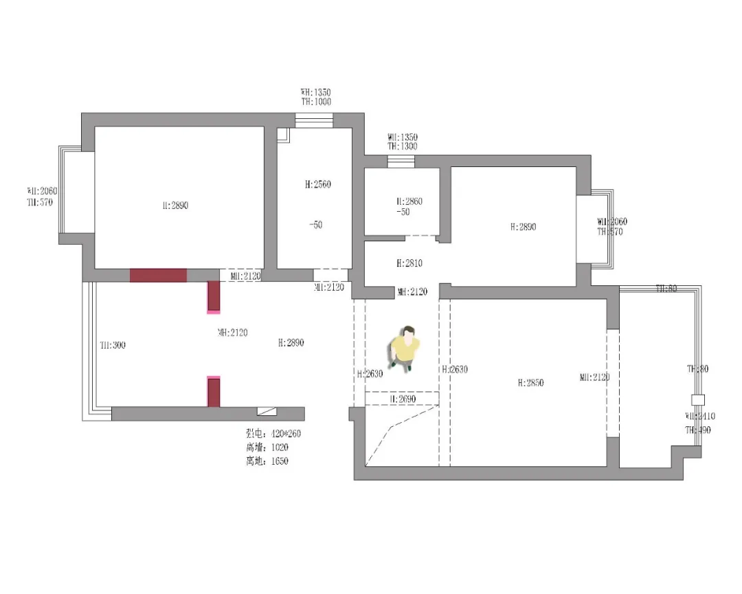 170㎡顶跃复式宅，「勃艮第红+蓝粉」分色，她家不动格局也能优雅又时髦！