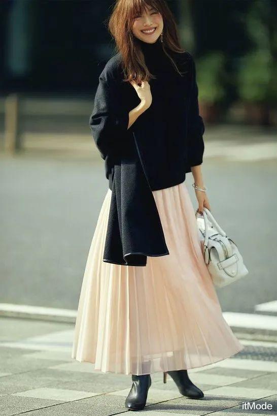 itMode|针织衫+半裙=秋天最养眼混搭CP，显瘦又高级！