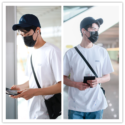 BiuVogue|龚俊虽然很火了，依旧穿百元国产短袖出门，怪不得路人缘这么好