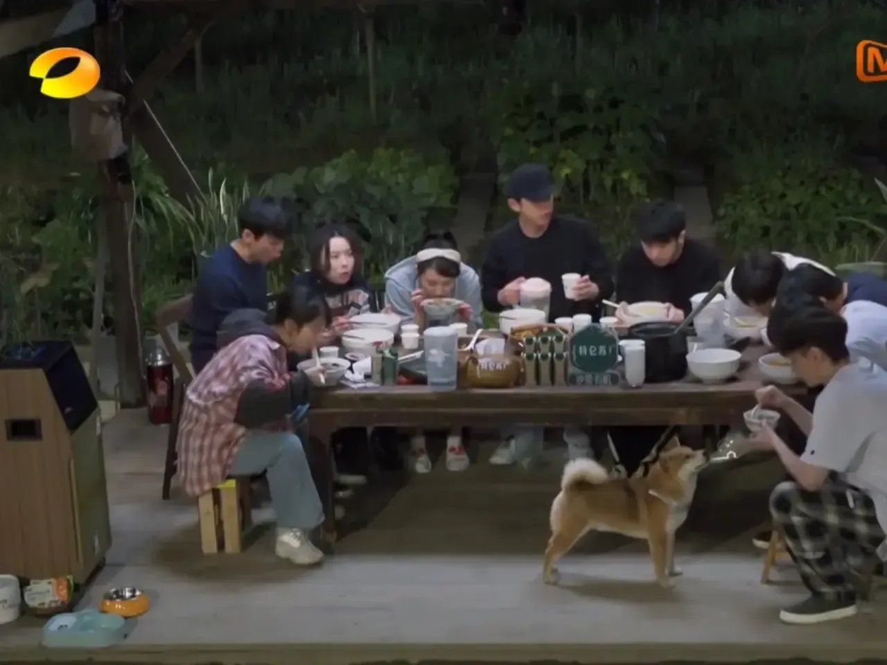 何炅|不红的明星上综艺有多可悲，干了4个小时活，只能蹲着吃面条