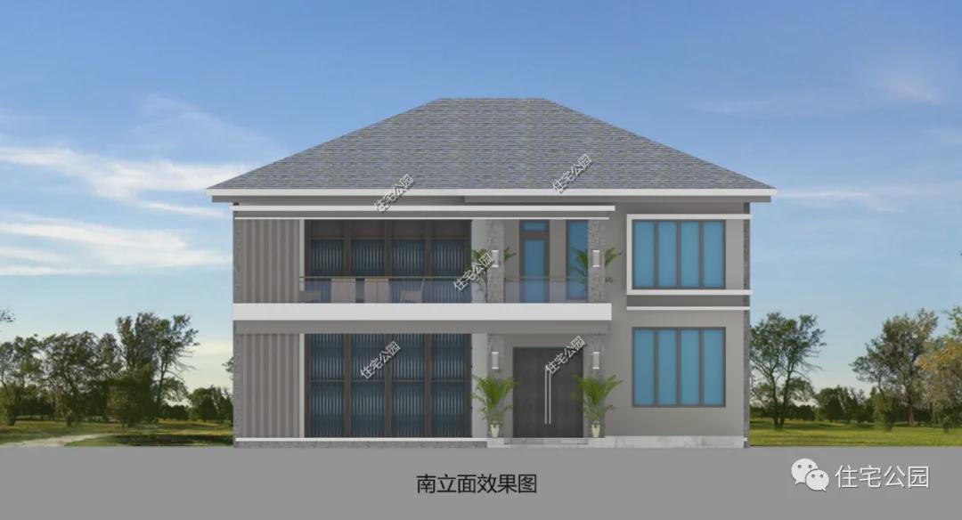 |15×12米现代风三层别墅,挑空客厅配舒适套卧,谁住谁喜欢