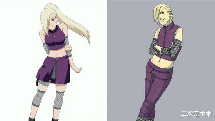 火影忍者|如果火影中的角色性别转换，小迪化身傲娇双马尾，手鞠像她儿子