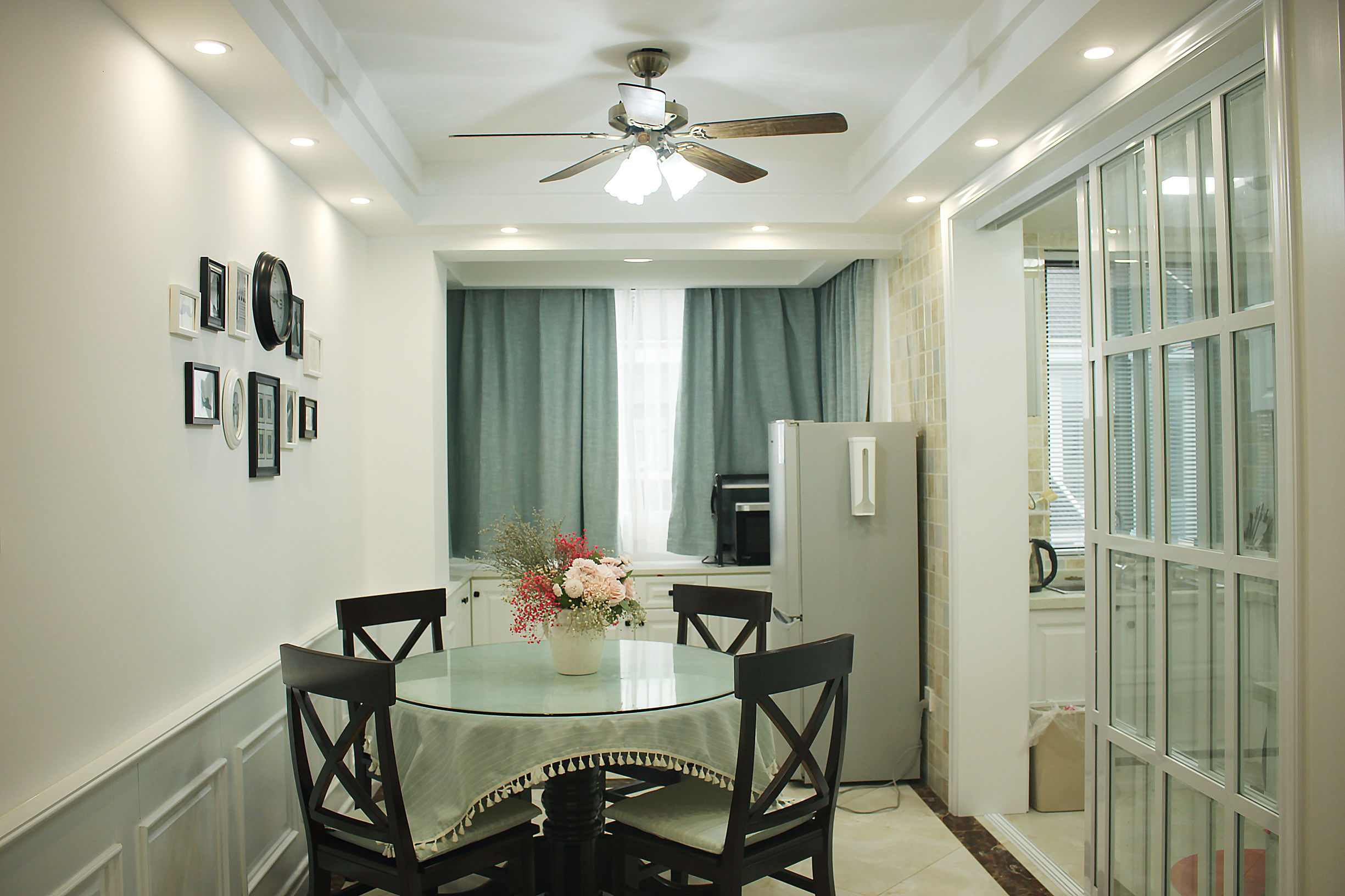 设计师|新家正在通风，还没打扫就已经很漂亮了，特别嫌弃冰箱的位置