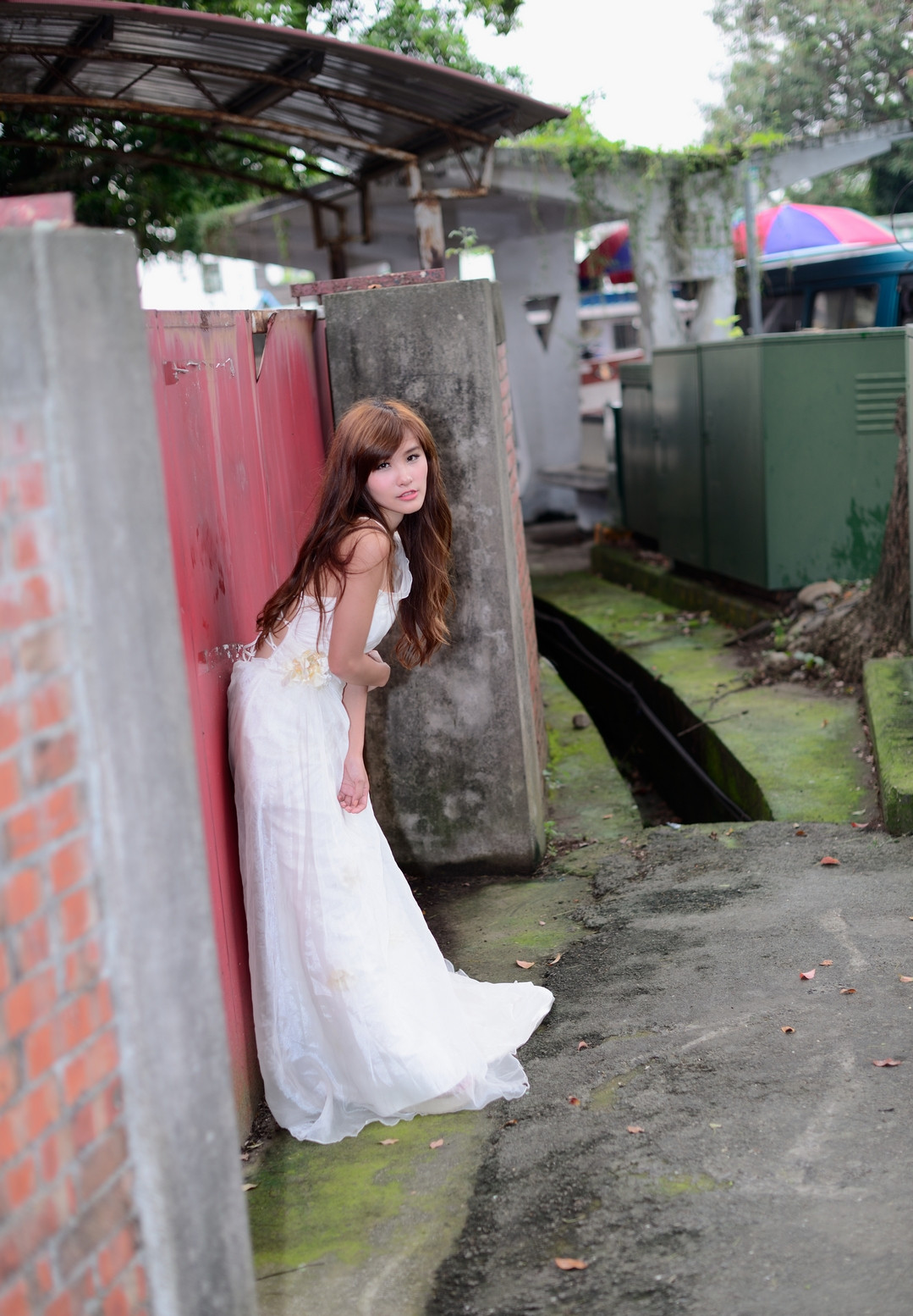 风起洛阳|美女穿白纱室外试镜-宛如仙女下凡