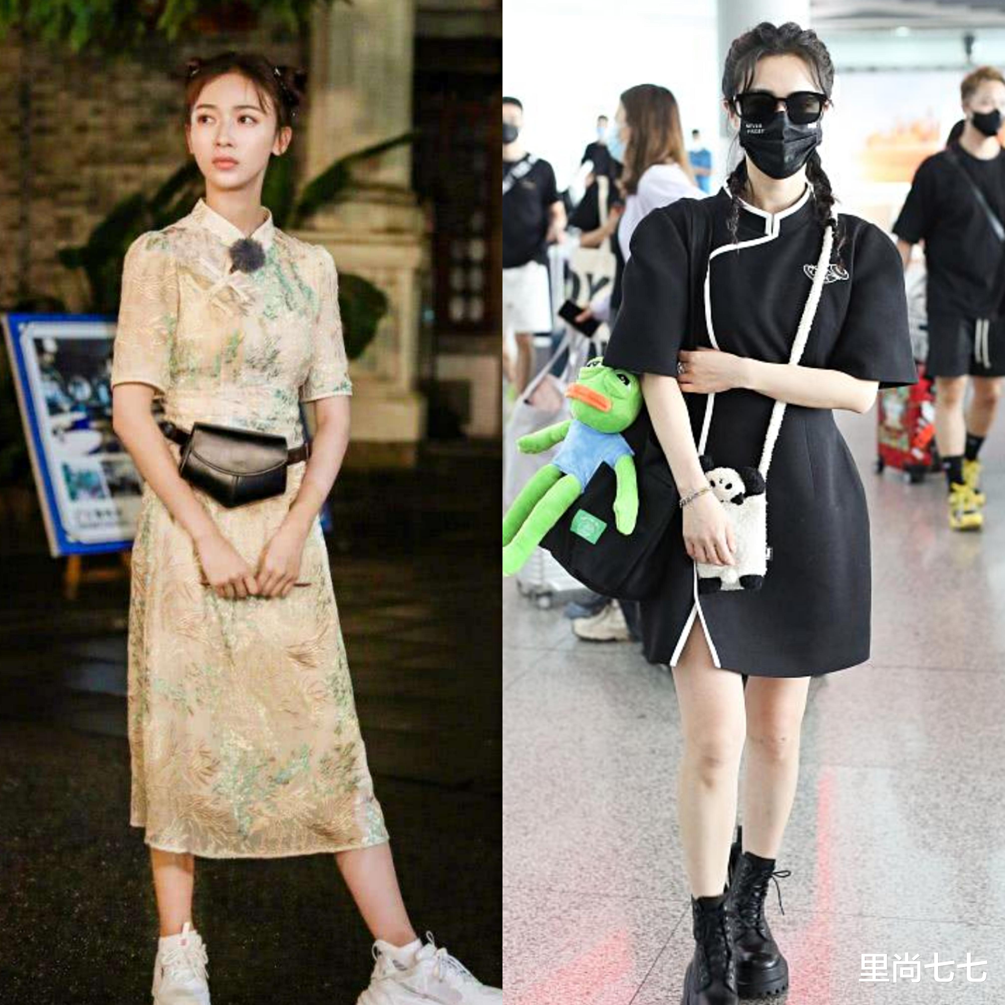 李英爱|刘德华老婆胖了真像李英爱，穿改良旗袍身材富态，小腿肌肉真发达