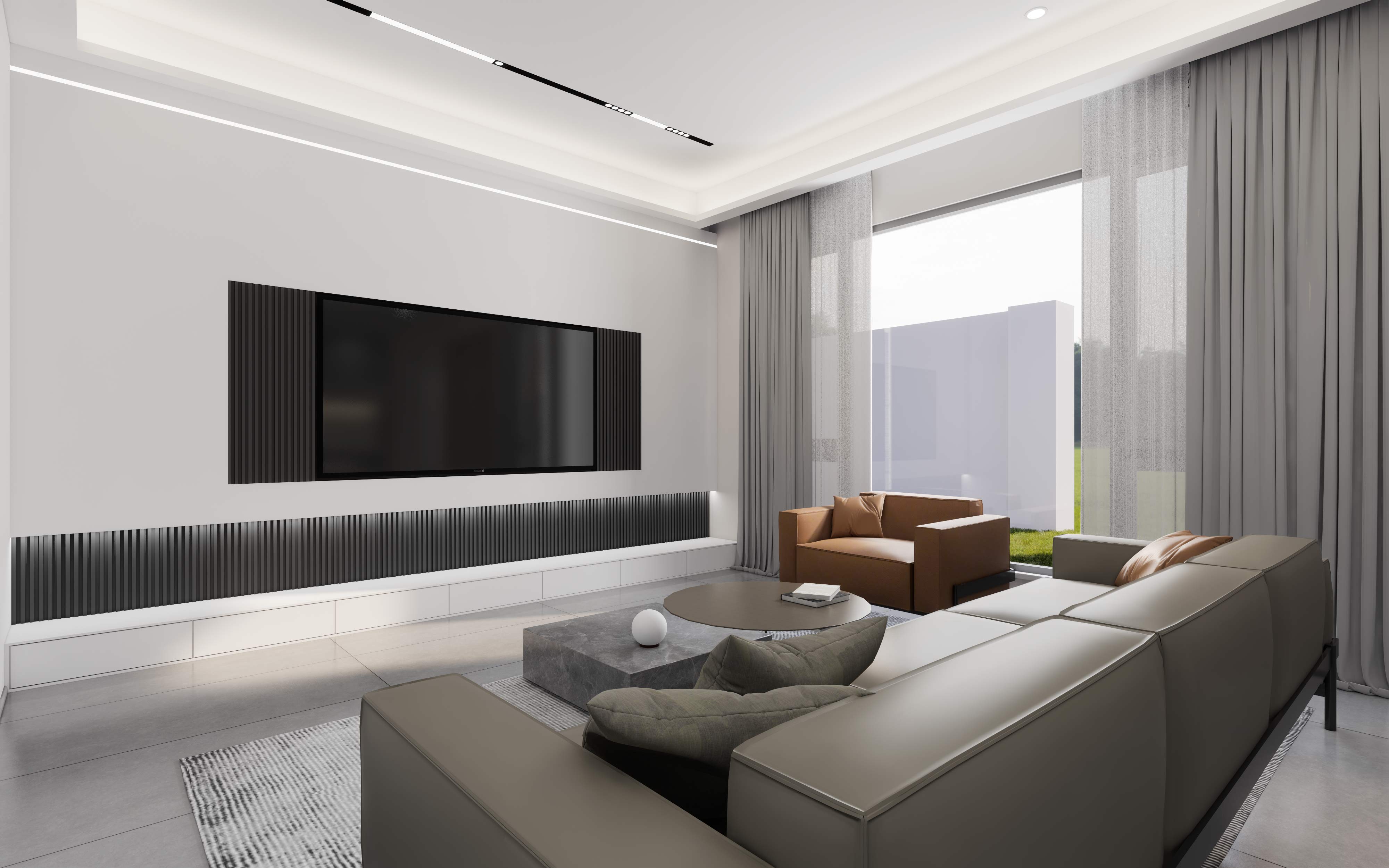 印集设计|「印集设计」国盛园墅360㎡现代极简风格案例