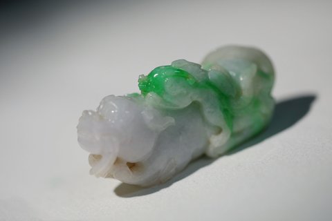 翡翠|翡翠太师少保把件