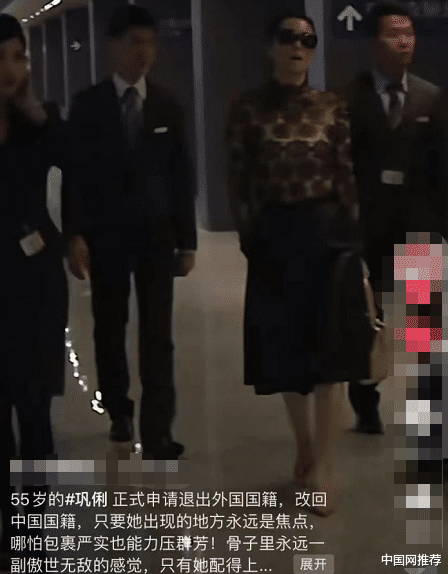 巩俐|巩俐被曝申请改回中国籍，网友赞赏其爱国举动，表示非常明智