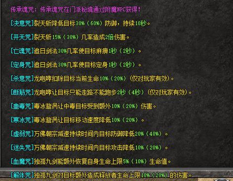 手机游戏|魂咒沉默双职业门派:十月最新传奇手游,21种魂咒,十大特技