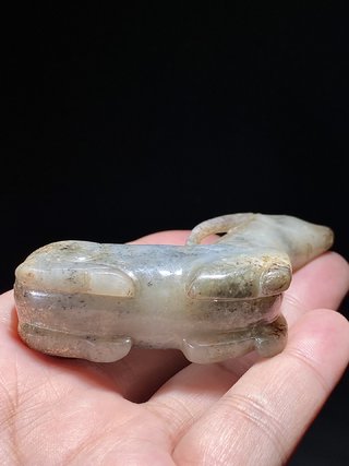 和田玉籽料|明 和田玉籽料 玉鹿