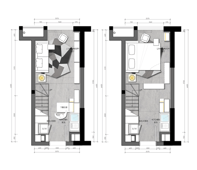 背景墙|28㎡小公寓，灵活多变的设计，让居住空间更加高级有趣