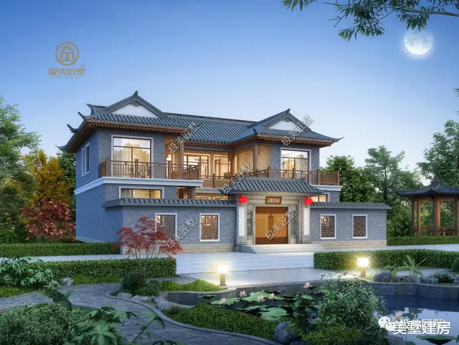 |百看不厌的中式小院,回乡建一栋,邻居看了都羡慕不已