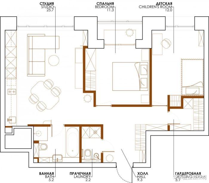 原木、高级灰、定制柜——打造一个清爽宁静的北欧风住宅