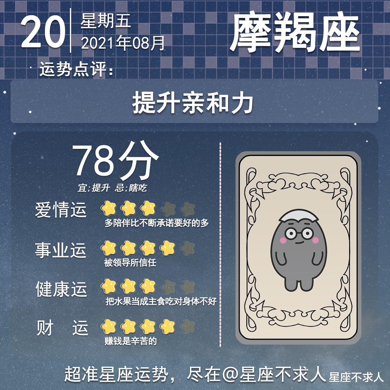 星座不求人|十二星座8月20号运势