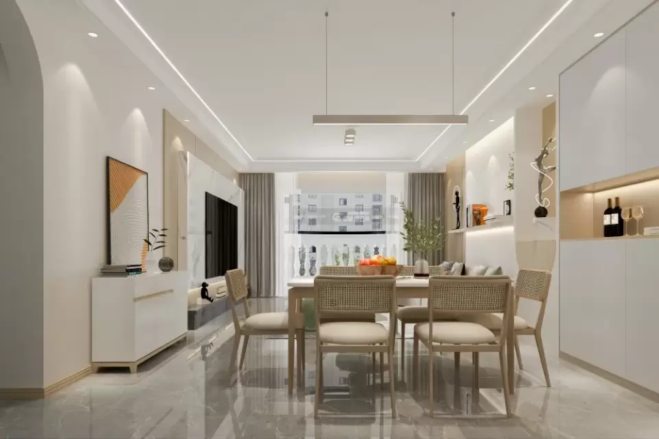 世纪城120㎡现代风格装修丨把自然藏进家里，我找到了不出门的理由