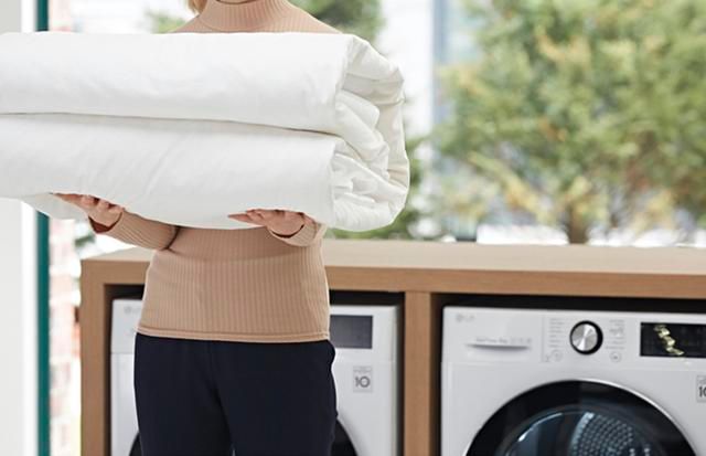 LG|小户型也有大幸福：LG 高颜值 13KG洗+10KG烘 大容量洗烘套装体验