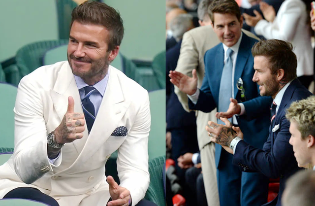 维多利亚·贝克汉姆|46岁贝克汉姆染白发自拍，与爱犬亲嘴！无死角颜值，越老越帅