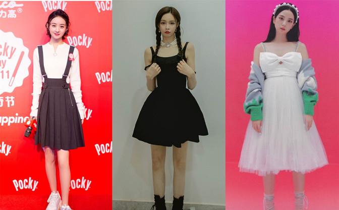 方脸妹说时尚|四代谋女郎刘浩存后生可畏,走机场穿吊带裙秀直尺肩,比前辈还秀