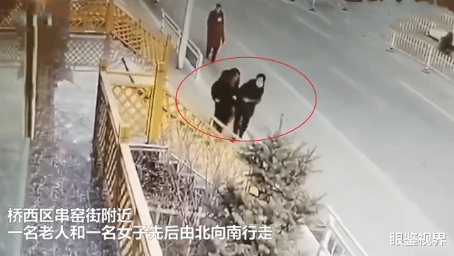 眼鉴视界 河北女子路边恶意推倒老人后续：嫌疑人已找到，有精神疾病已送医