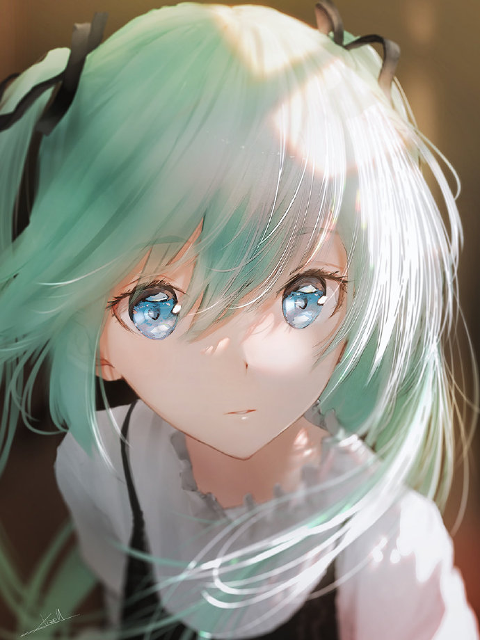 漫画|这位画师的初音未来，她脸上有光啊！