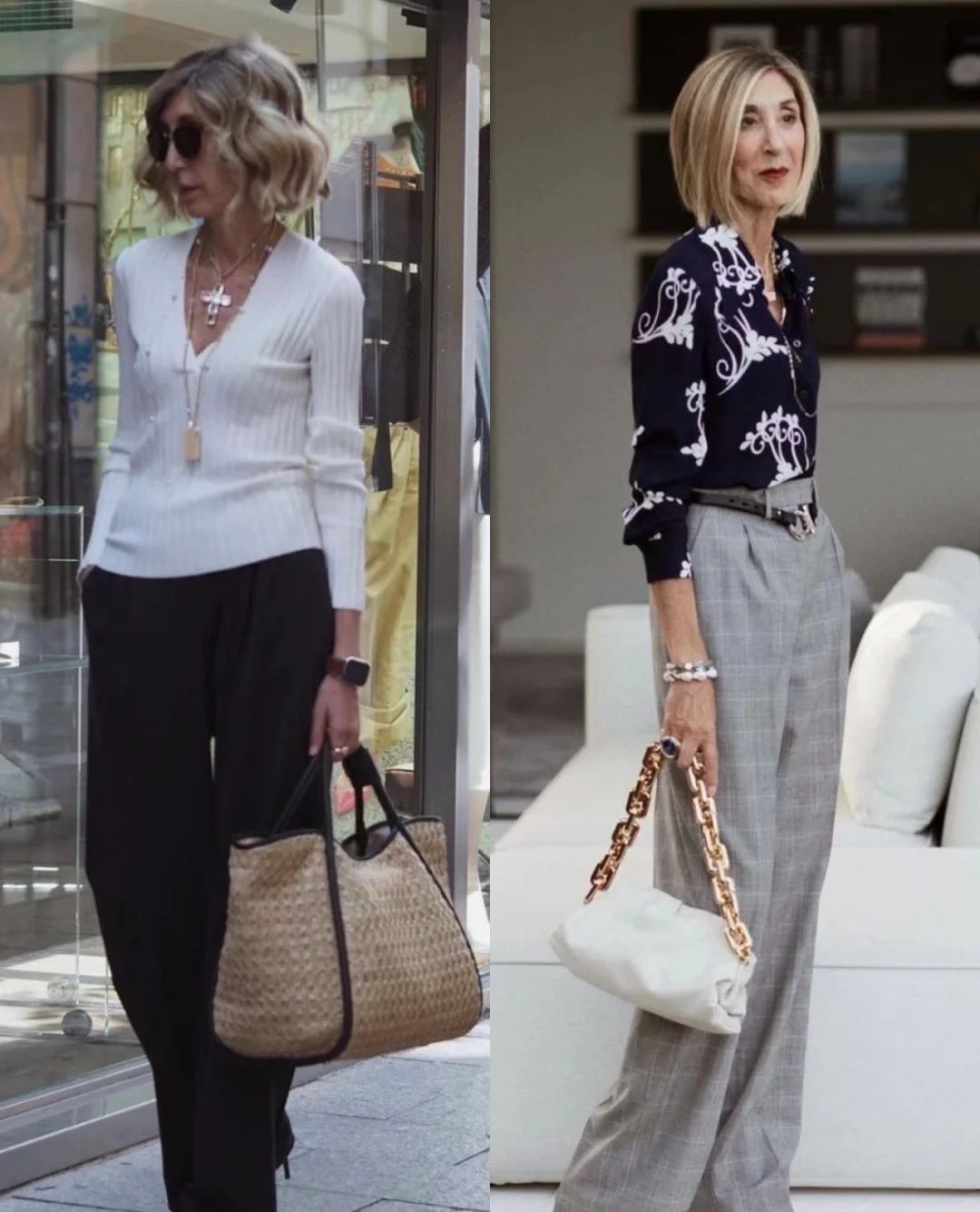 穿衣搭配|40+职场女性的穿搭法则，4个原则，多套搭配，放在办公室穿美爆了