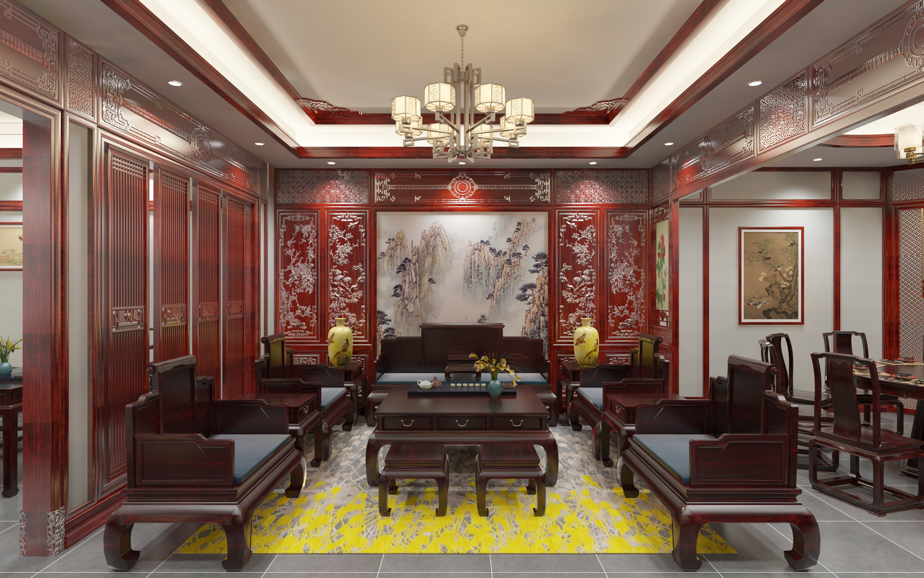 师古创今装饰工程 中式红木家装难在那份岁月沧桑感