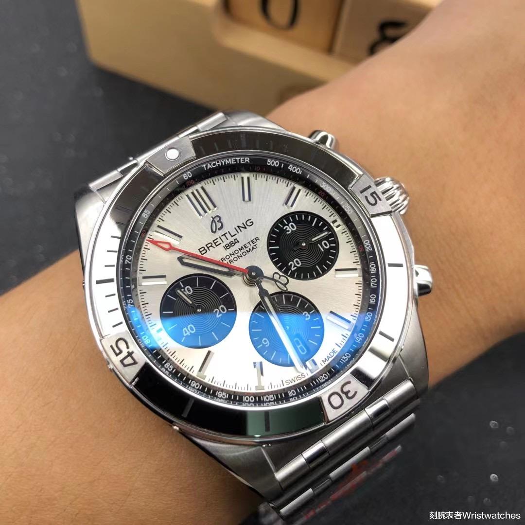 刻腕表者Wristwatches|GF厂百年灵机械计时B01铜色计时腕表细节做工评测！