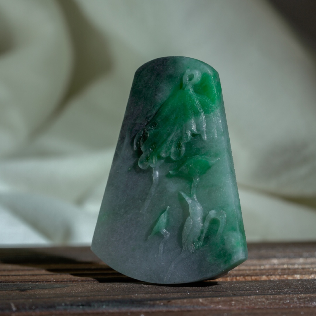 玉雕|玉雕荷塘雅趣，藏清韵于素心！