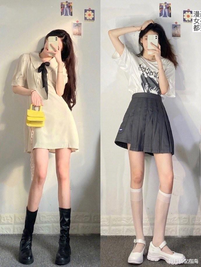 每日搭配指南|抓住夏天的尾巴，可盐可甜的“裙装”穿搭指南，减龄又显气质