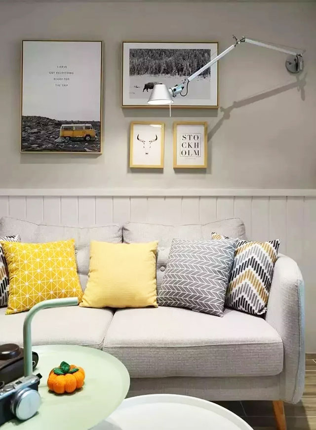 40㎡长条型公寓,只有一个窗户采光,也能设计的如此明亮!