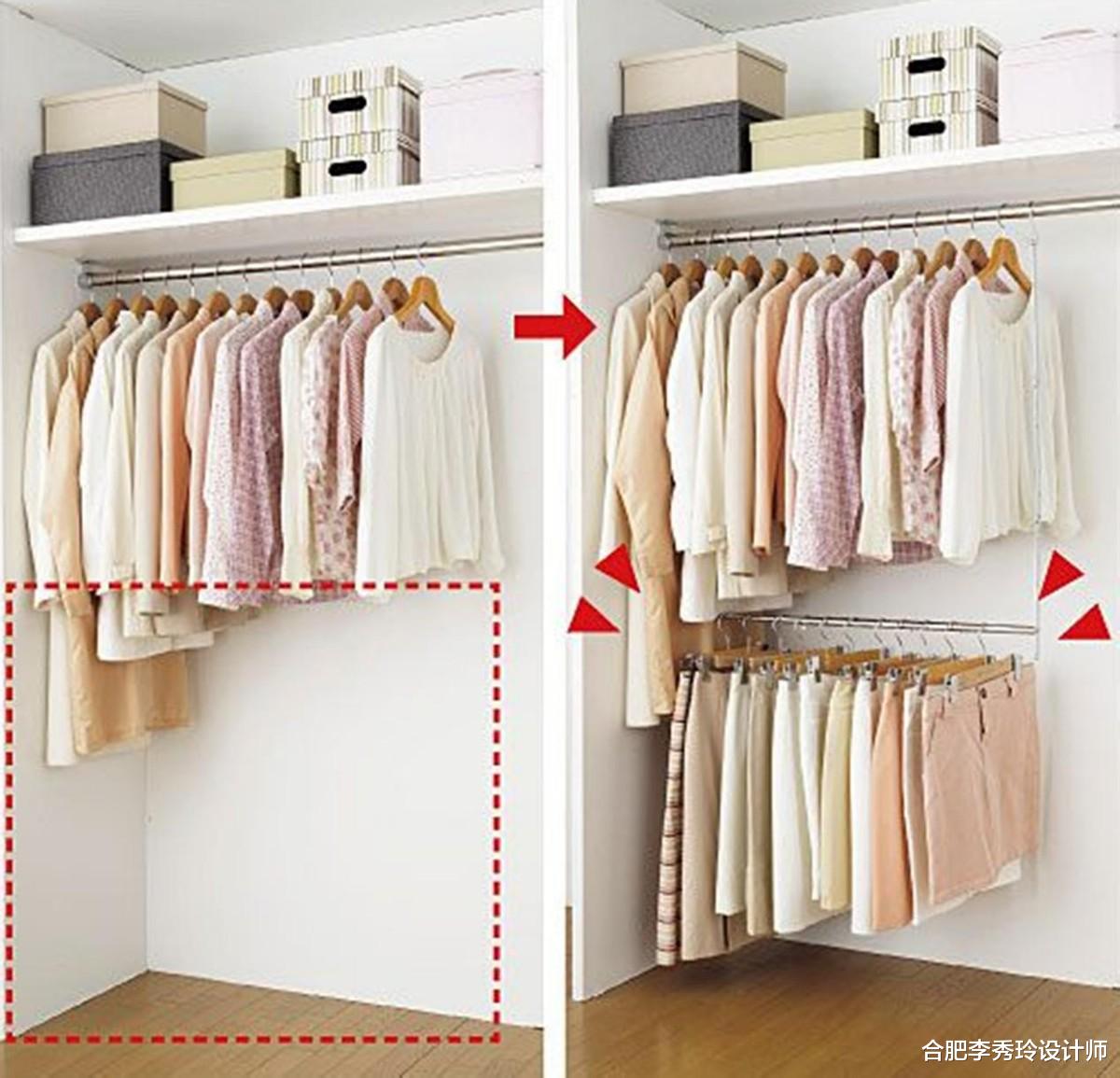 老年小妙招|定制衣帽间上万块，不如省下这个钱换成五金+隔板，收纳更加灵活
