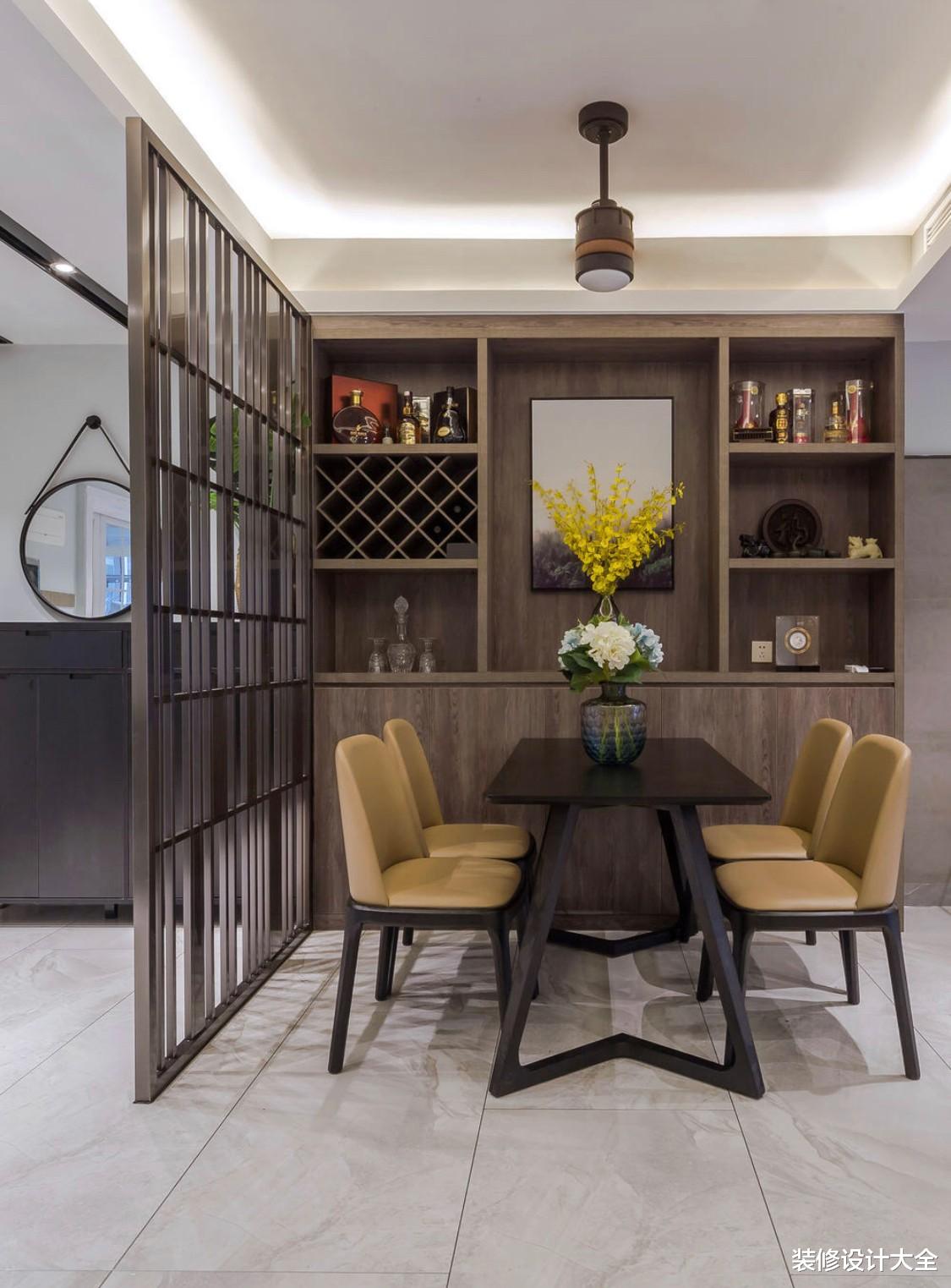 119㎡三房现代设计,木饰面背景墙果然显大气!