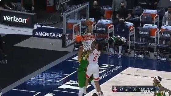 火箭队|挖槽!钉板大帽戈贝尔!这没年度十佳盖帽,我不看了!