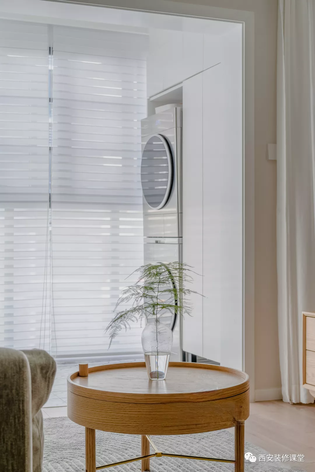 90㎡两室一人住，日式清新家