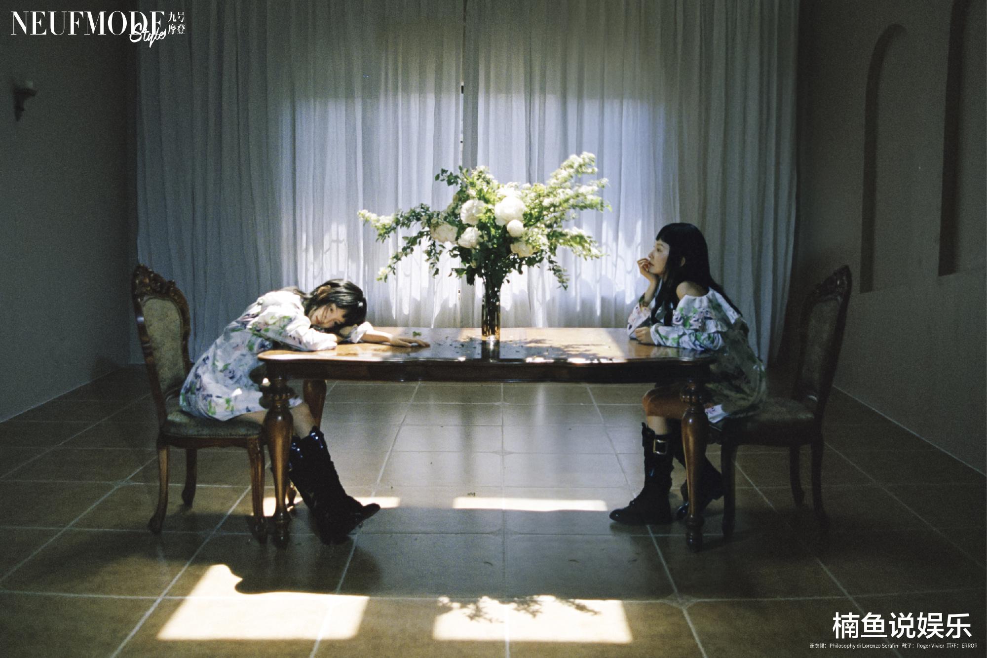 洛丽塔|24岁章若楠好甜！齐刘海长发演绎洛丽塔女孩，少女感十足