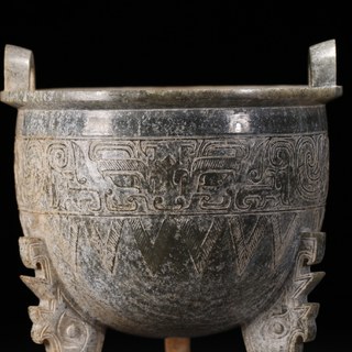 |明成化，饕餮纹鎏金铜鼎