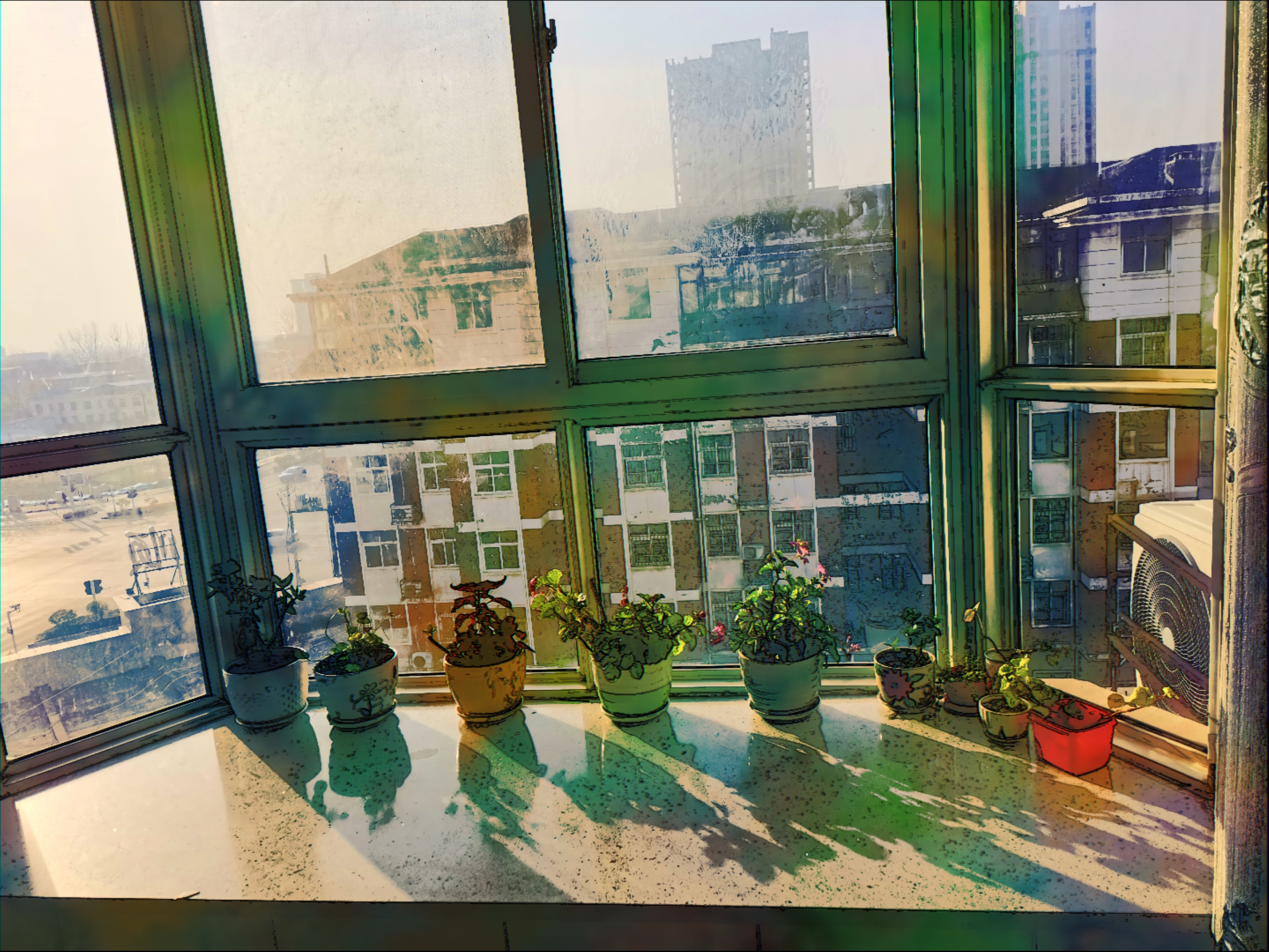 飘窗里外的世界