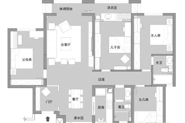 珊珊为何来迟|177平美式风三居室特别敞亮大气,亲朋好友都很羡慕
